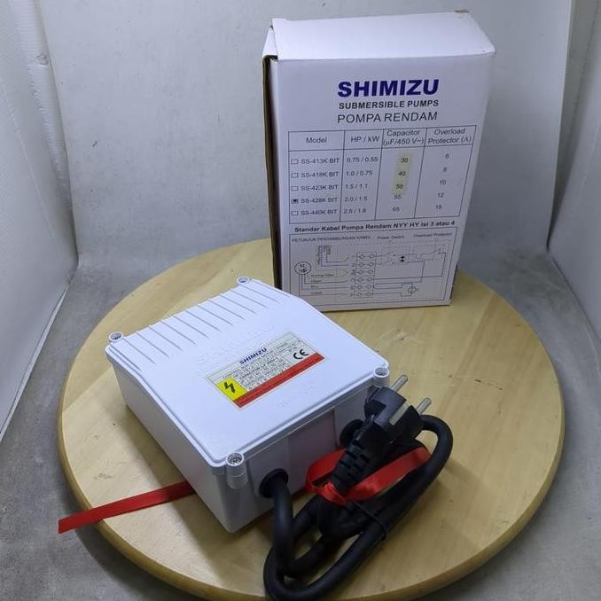 Termantab] Control box shimizu SS-428K BIT 2hp 1,5kw 220v | kotak panel kontrol pompa air submersibl