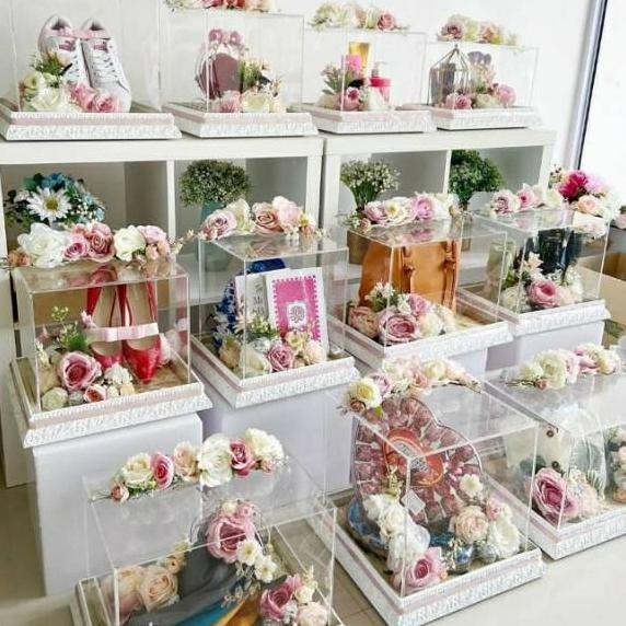 Akrilik 1 Set Seserahan Kotak Mahar Khusus Gosend