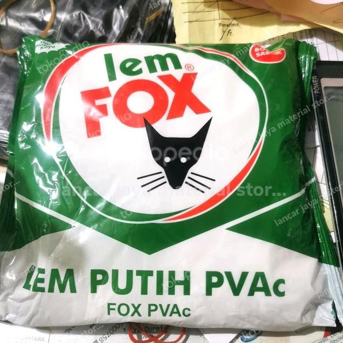 :=:=:=:=] lem putih fox 800 gram kayu