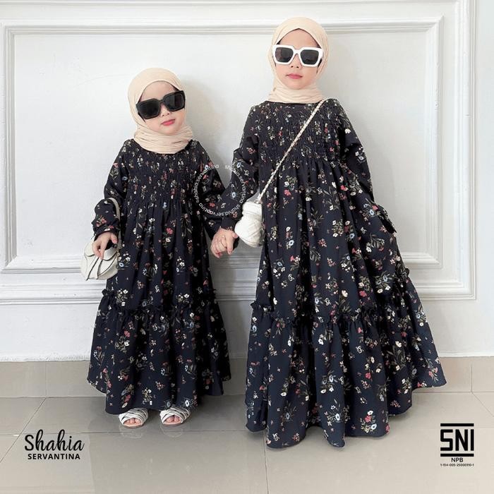 Shahia Servantina - Falecia Dress Gamis Anak Perempuan Couple Ibu Dan Anak