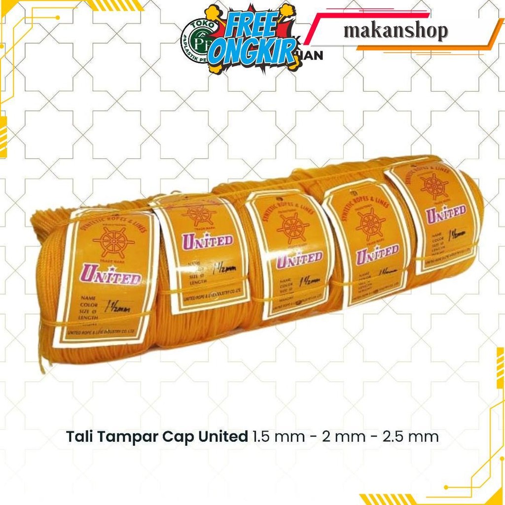 Tali Tampar United Serbaguna Ukuran 1.5 Mm 1 Roll / Panjang 220 Meter Termurah Banget