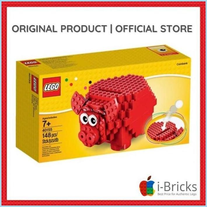 READY LEGO MINIFIGURE 40155 PIGGY COIN BANK TERLARIS