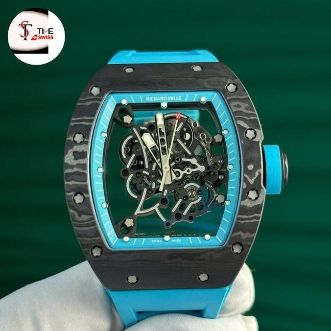 Ready  Jam Tangan Pria Richard MillRM055 Yas Marina Circuit Carbon TPT ZF Factory Fullset