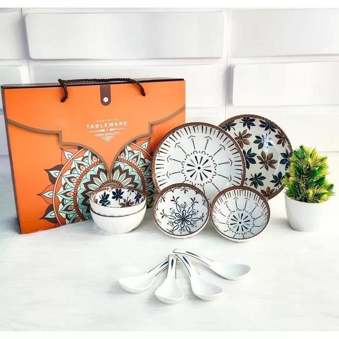 Eiko set / Eiko Set Choco Flower Bowl / Eiko Japanese style bowl