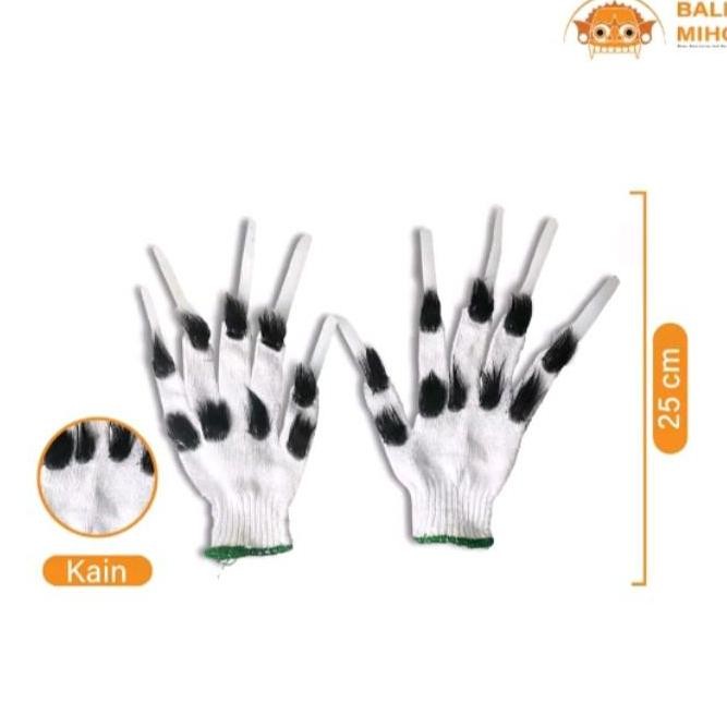 =+=+=+] Kuku Rangda 1 Set - Tangan Rangda - Sarung Tangan Rangda - Pakaian Rangda