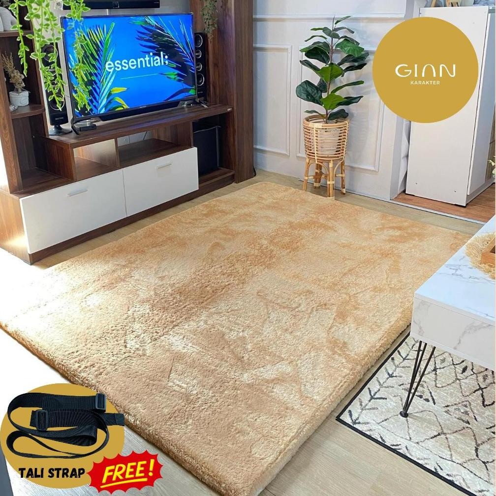 Surpet [Kasur Karpet] Bulu Empuk Polos 200cm150cm - Gian Karakter