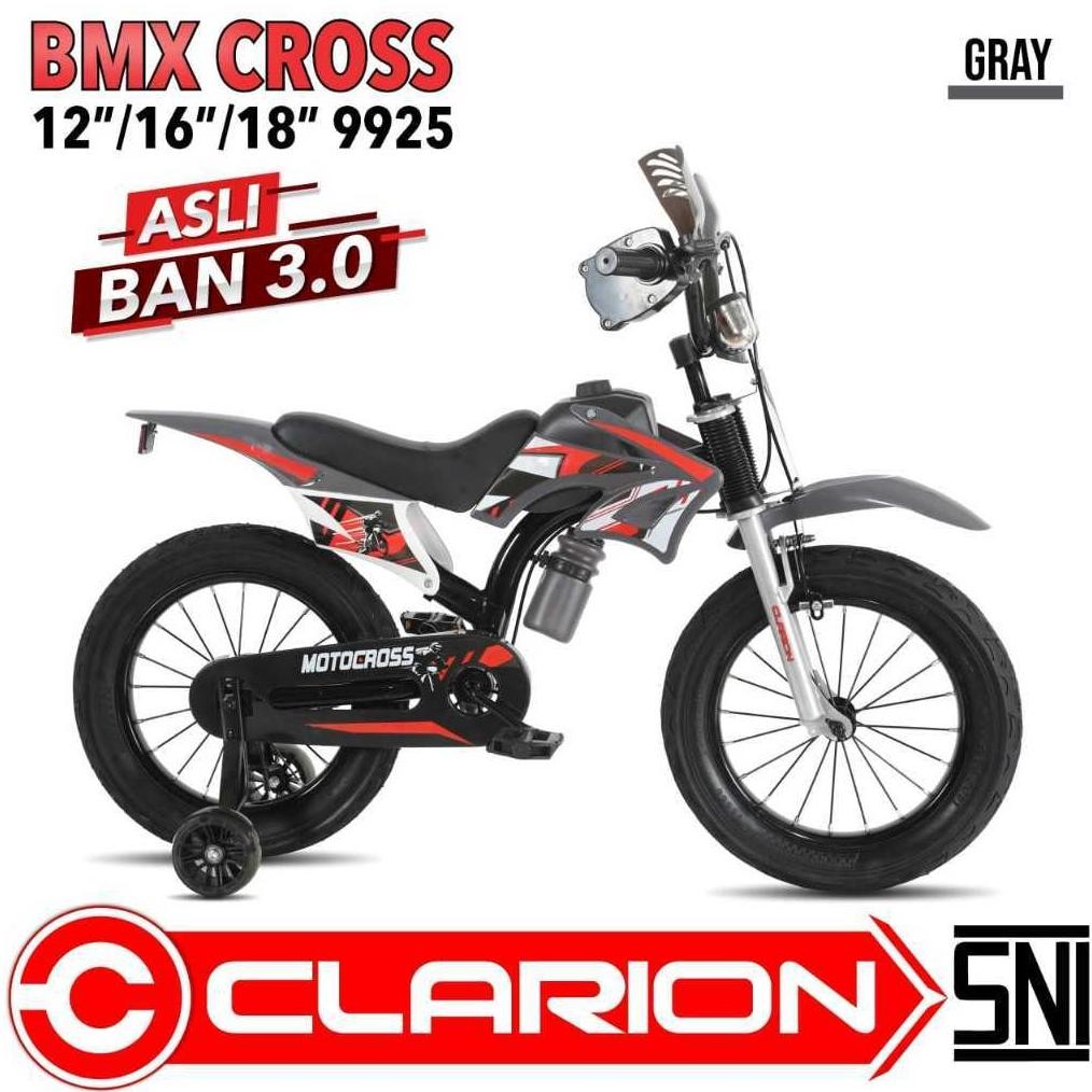 Sepeda model motor trail sepeda anak 18 inch CLARION 9925 BAN BESAR SEPEPA MOTOR CROSS GOES SEPEDA T