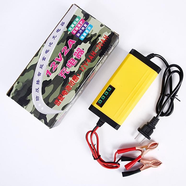 Promo Xtra Gv23 Kongdo Charger Aki Portable 12V 2A/Charger Aki 12V3Ah-20Ah Charger Aki Portable 12V 