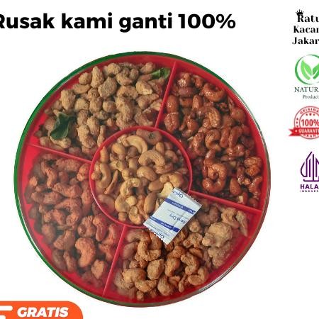 Kacang Mede Tray Mix 5 Rasa Campuran Kacang Mede Paket Toples 5 Rasa Ratu Kacang Jakarta