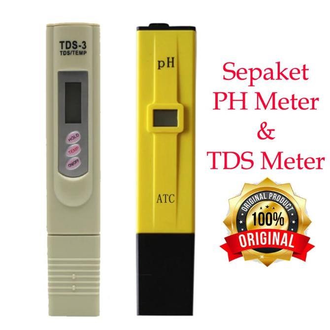 PAKET PH DAN TDS METER HIDROPONIK, ALAT UKUR PPM, PH DAN TDS METER ORIGINAL DAN TERPERCAYA