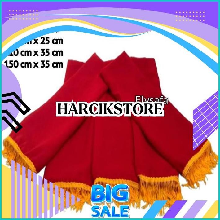 Selendang/sampur Tari Gandrung warna Merah COD