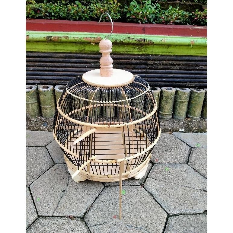 Sangkar Burung Perkutut Minion Jeruji Hitam