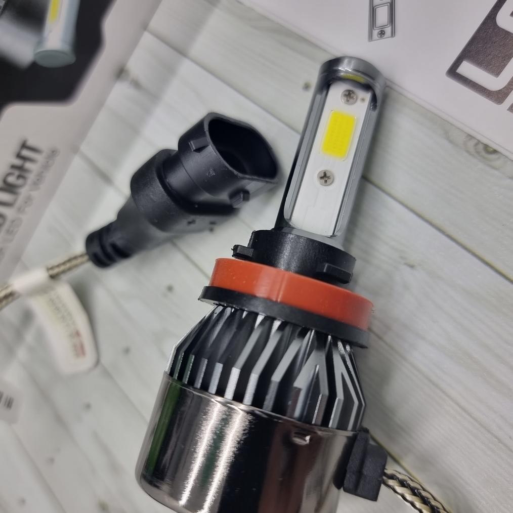 Lampu LED Kabut Foglamp Mobil H11 3 Warna Sepasang 2 Pcs