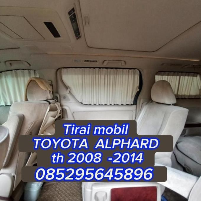 tirai mobil toyota Vellfire th 2010