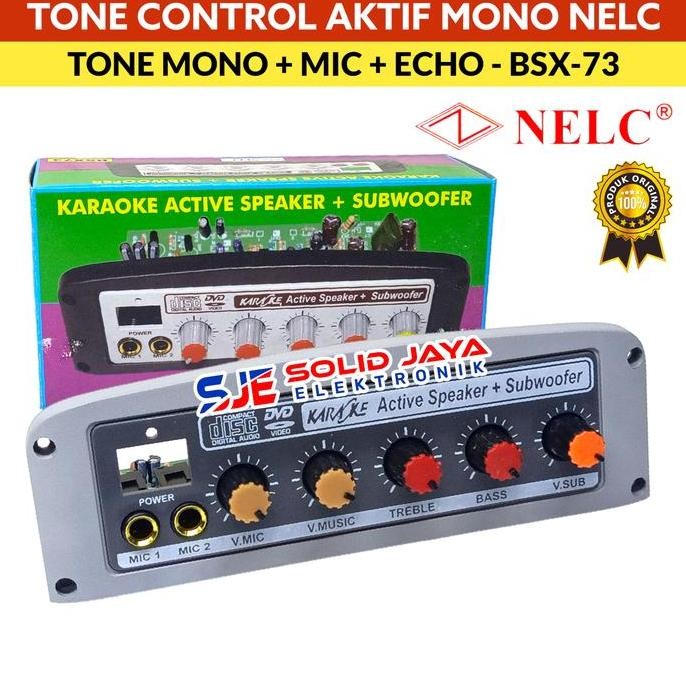 DV30 }} TONE CONTROL AKTIF MONO PLUS SUBWOOFER AKTIVE NELC BSX73 BSX-73 BSX 73