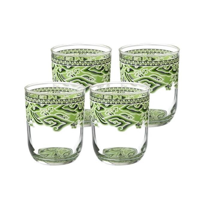 (Good) Brighton Glass Set Batik Mega Mendung GMB3904