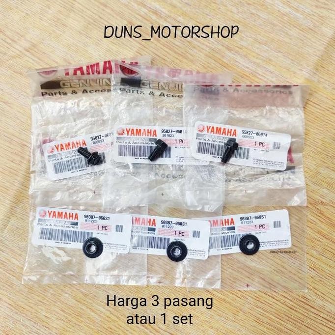 DF153>> Bosh + baut spakbor depan mio sporty fino mio soul original yamaha