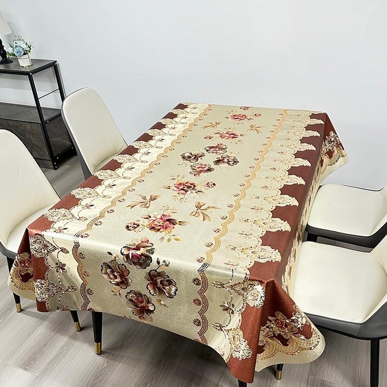 Racun Shopee Dh-68 Taplak Meja Sultan Anti Air Bahan PvcUkuran137X140Cm/137X180Cm/137X250Cm /Waterpr