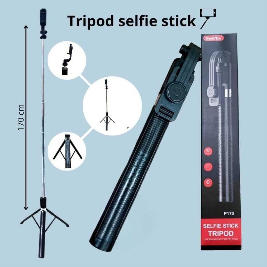 Tongsis Bluetooth Selfie Stick Tripod 170cm
