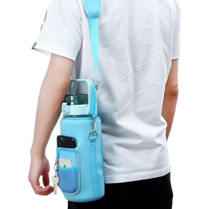 (Best) Botol Minum Viral Motivasi 2 Liter BPA FREE Botol Motivasi Bening -