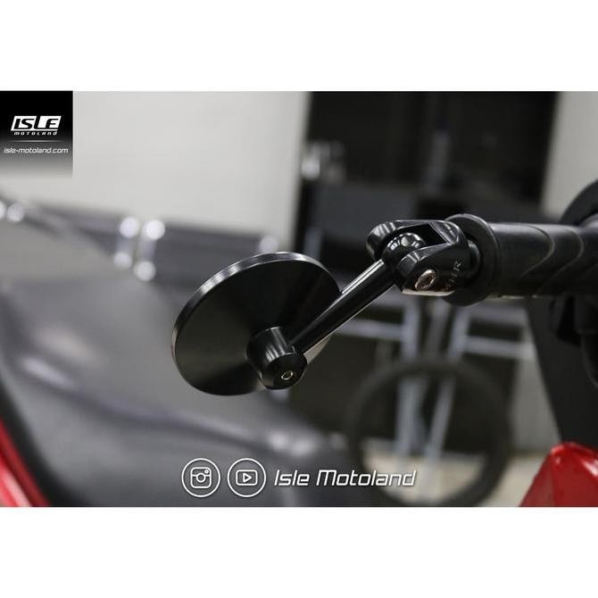 Original Spion Jalu Stang Bar End Model Bulat MHR Kawasaki z800 New