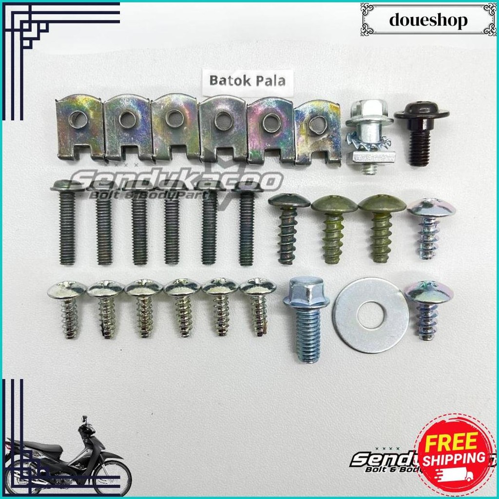 Baut Body Supra Fit New / Baut Batok Supra Fit New / Baut Supra Fit New Full Set Original Produk