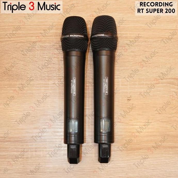 Recording Tech Rt Super200 Mic Wireless 2 Mic Premium Microphone