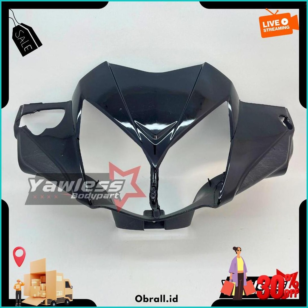 Batok Supra X 125 Batman - Batok Kepala Supra X 125 New Batman 2008 2009 2010 2011 2012 Hitam Origin