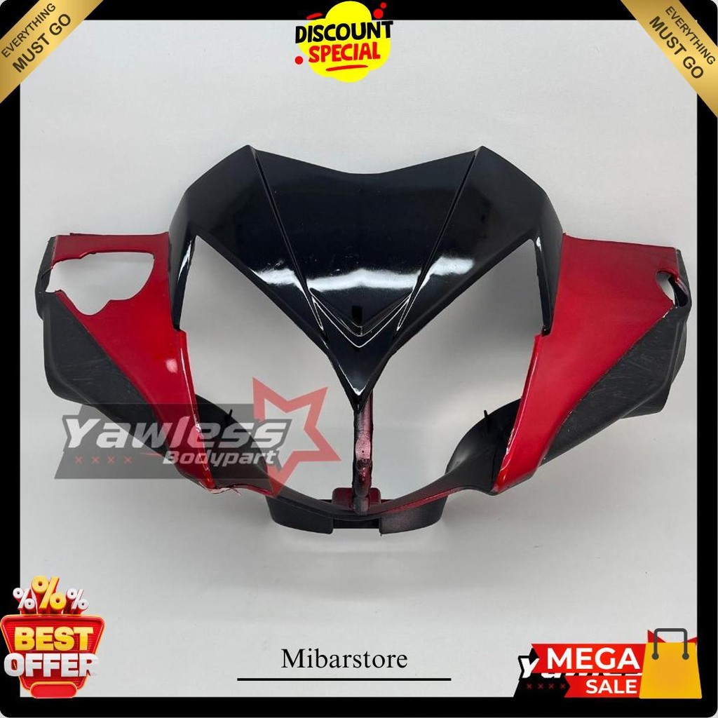 Batok Depan Supra X 125 Batman Merah Hitam Biru / Batok Supra X 125 Batman Siap Kirim