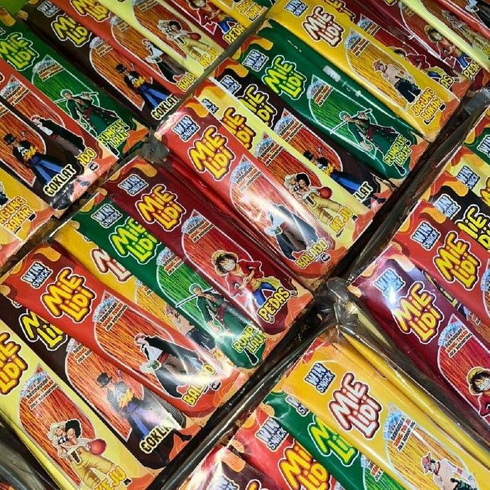 

New WINSNACK MIE LIDI KARAKTER ISI 50 PCS VARIAN MIX 6 RASA snack murah Coklat Jagung bakar Pedas Rumput laut keju baldo Food Cemilan