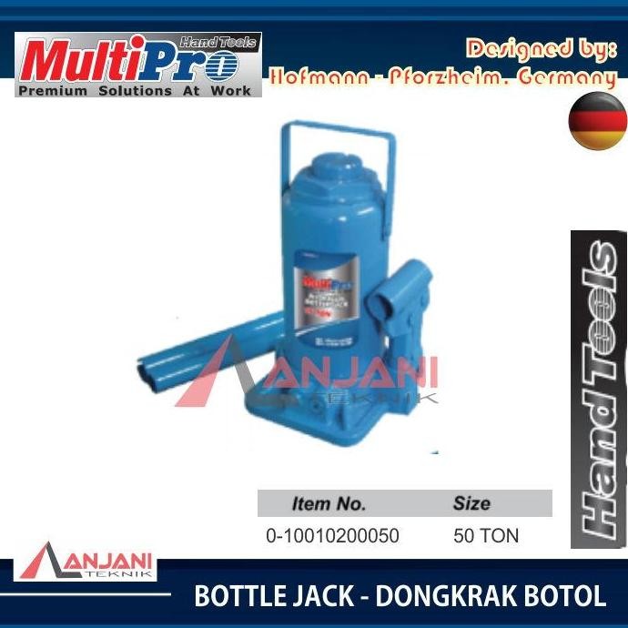 TERMURAH - DONGKRAK BOTOL HIDROLIK 50 TON MULTIPRO BOTTLE JACK HYDRAULIC 50TON
