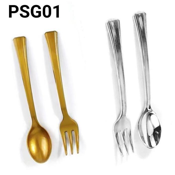 Psg01 Sendok Garpu Plastik Korean Bento Cake Lunch Box Disposable ( Bisa Cod )