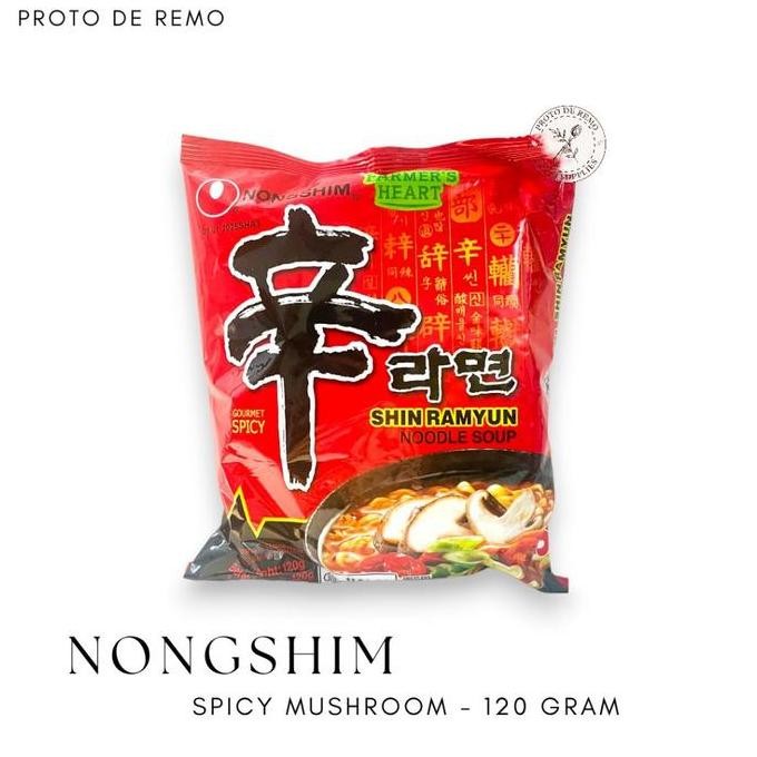 

New Nongshim Shin Ramyun | Mie Instant Korea - Spicy Mushroom | Shrimp Flavour 120gr