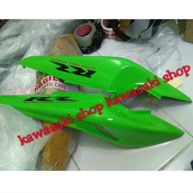 cover body belakang ninja rr new hijau se stiker original Original