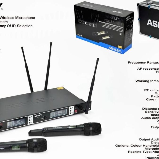 Mic Wireless Ashley Pro 1 Original Ashley Pro1 Free Koper Ashley Pro 1