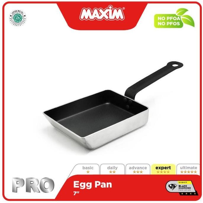 Maxim Pro Chef Egg Pan Tamagoyaki Pan Wajan Telur Kotak 7" Stainless ISW