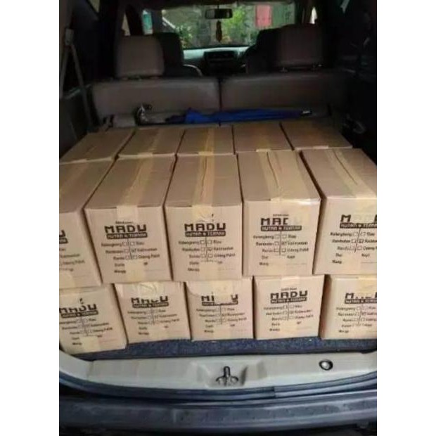 

New Madu KLM Kalimantan Gholiban 1 kg / 1kg original Botol Timbul Huruf Honey