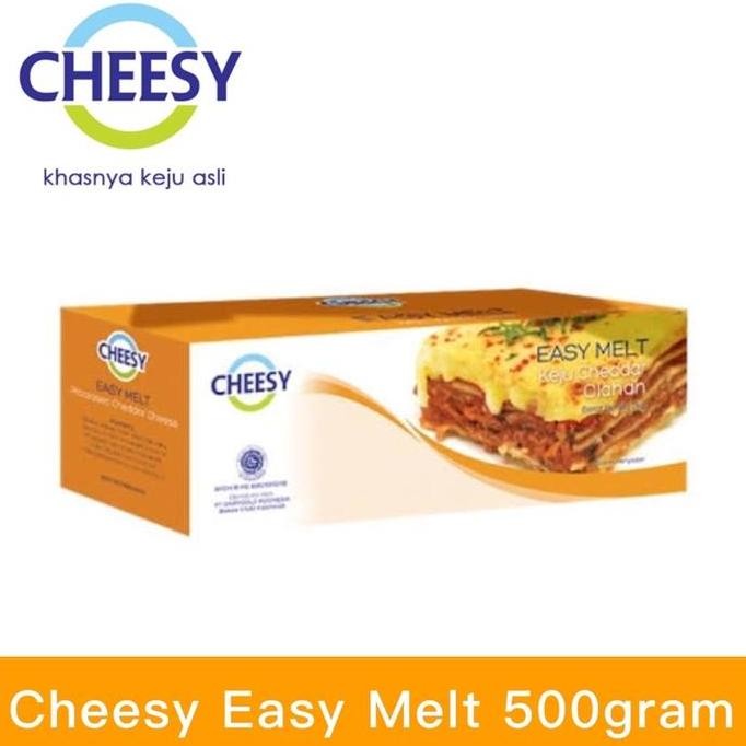 

New Cheesy keju easy melt cheddar cheese 500 gram