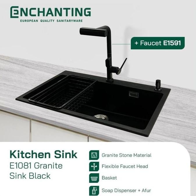 Granite Kitchen Sink Dapur Enchanting E1081