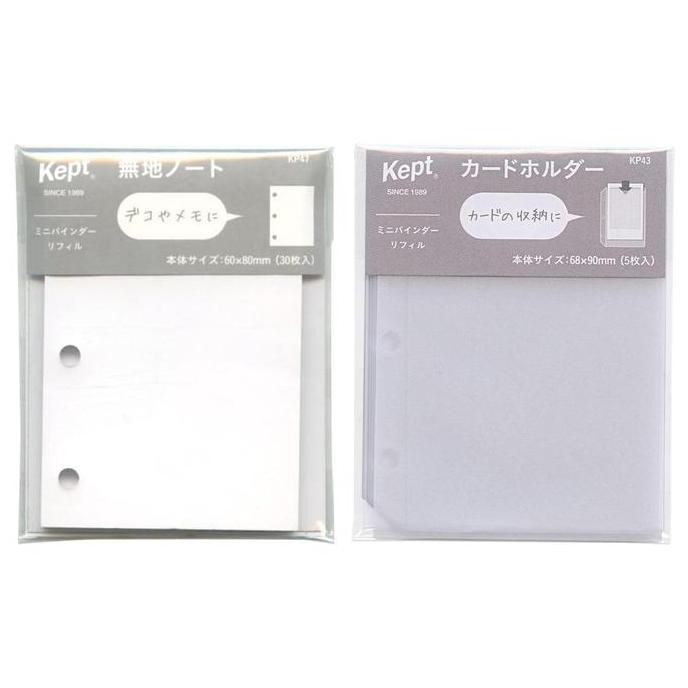 Raymay Kept Mini Binder Refill Loose Leaf Mini Notebook Refill