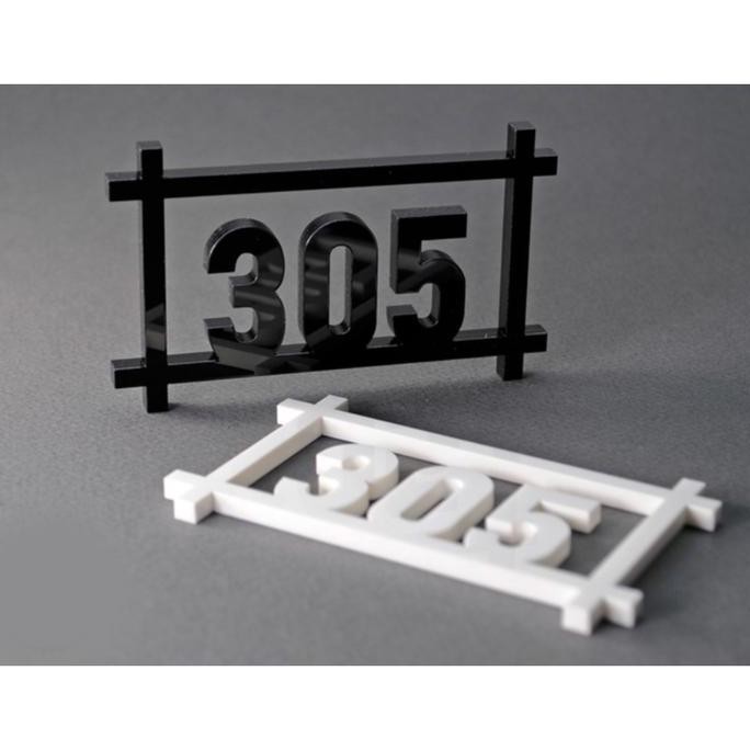 Nomor Kamar Kos Hotel Akrilik / Nomor Kamar Hotel Kost / Angka Acrylic