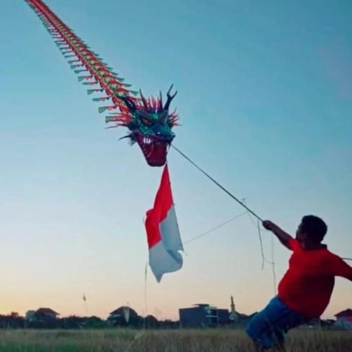 (Good) Layangan Train Naga Fullset