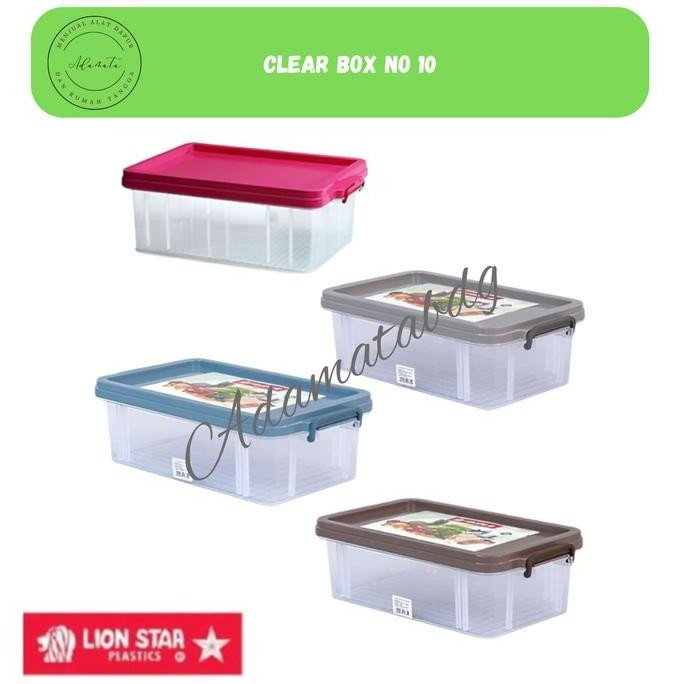 Kotak Penyimpanan Makanan Kotak Mainan Lion Star Fx-3 Clear Box #10