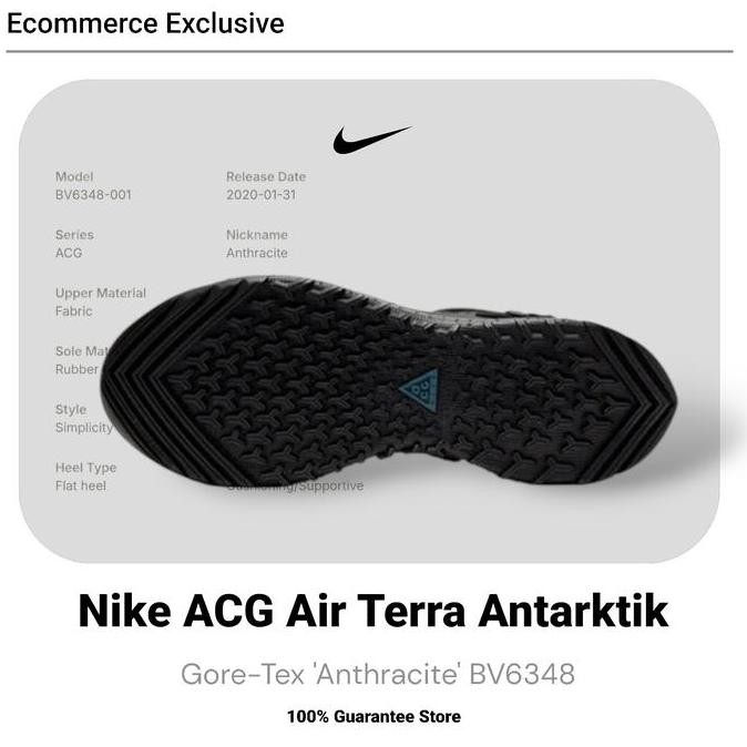 New  Nike ACG Air Terra Antarktik Gore-Tex 'Anthracite' BV6348