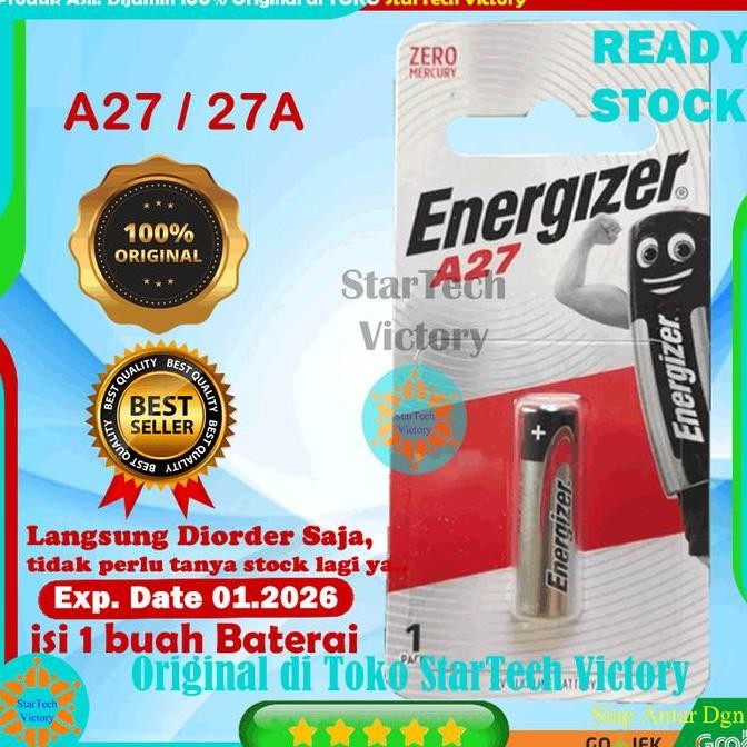 Baterai 27A A27 Energizer Alkaline