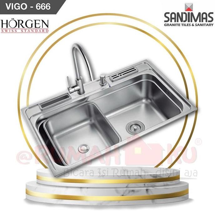 Kitchen Sink Horgen Vigo 666 Stainless Stell 304