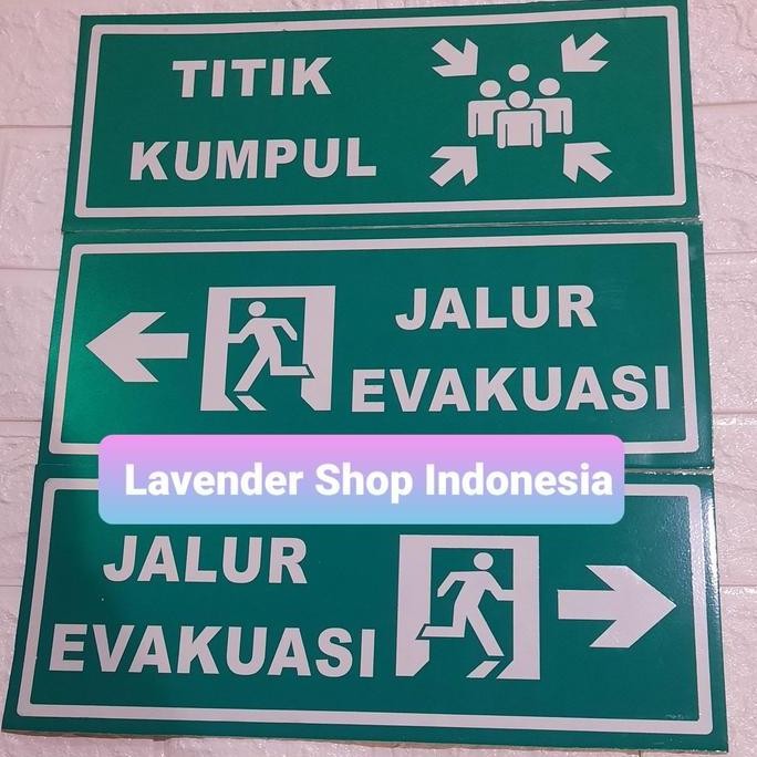 Plat Sign Jalur Evakuasi / Titik Kumpul