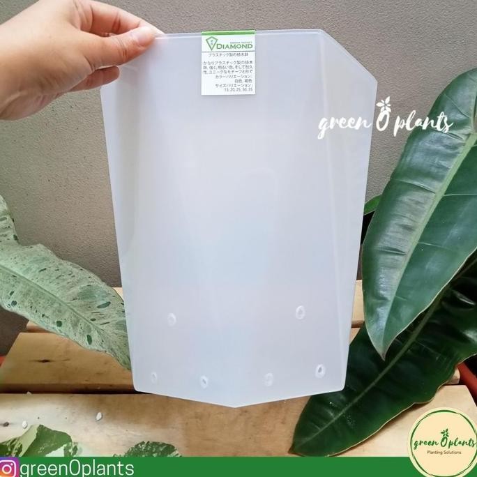 Pot Tabitha Diamond 30 Bening Berlubang