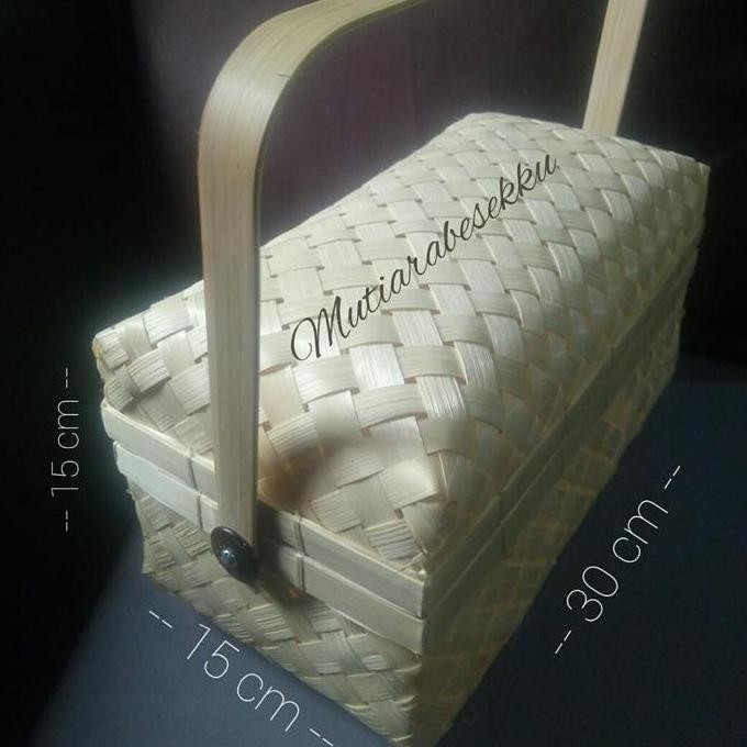 Besek Panjang Keranjang Bambu