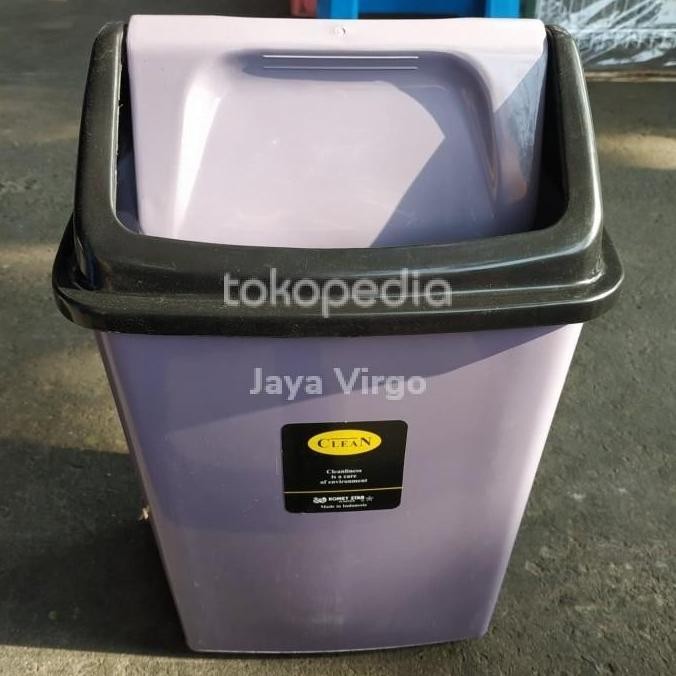 Tempat Sampah Tutup Goyang 15L / Tong Sampah Plastik / Kotak Sampah